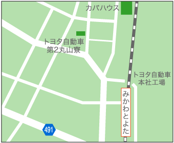 三河豊田駅地域の概略図